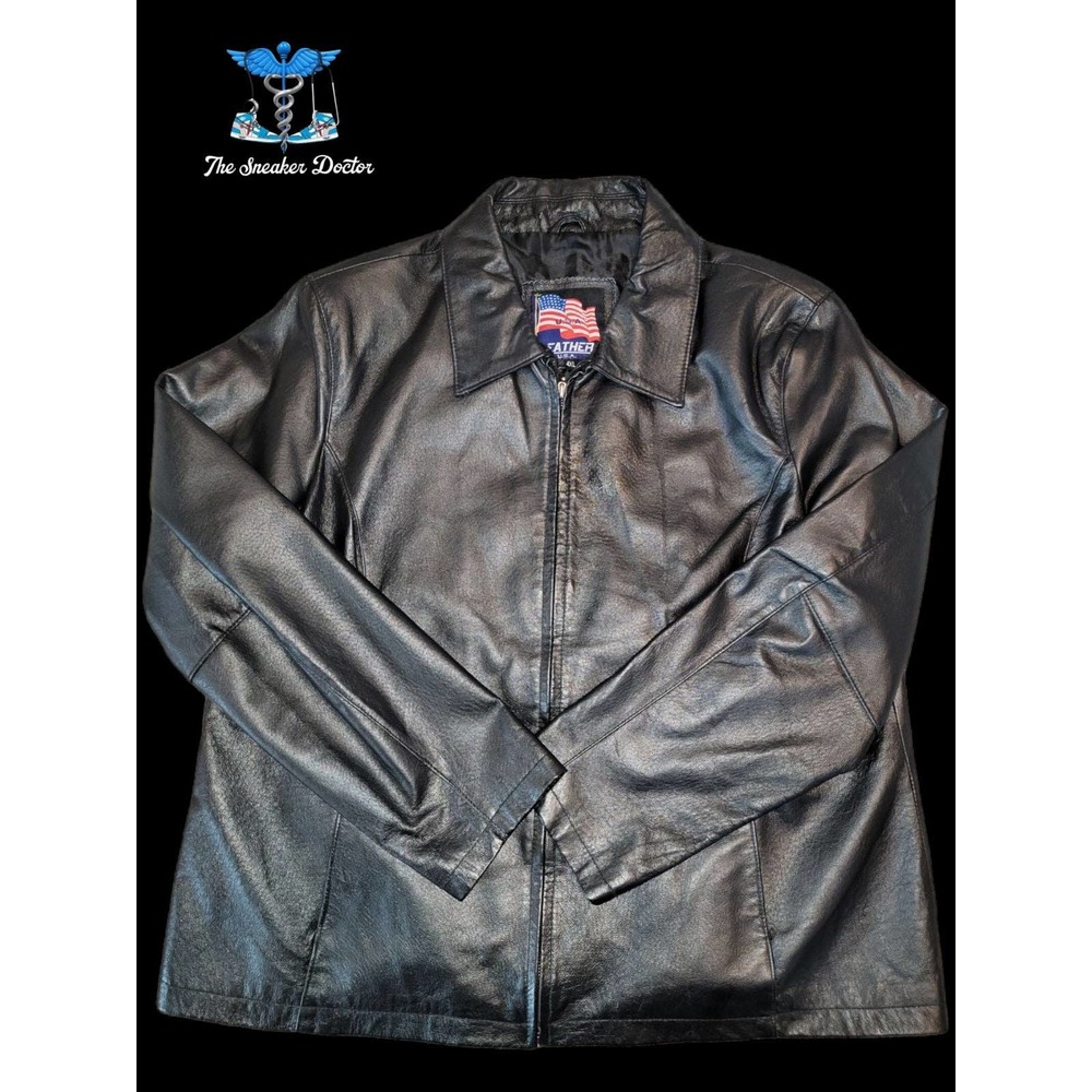 Vintage Leather U.S.A. Leather Jacket Size 4XL